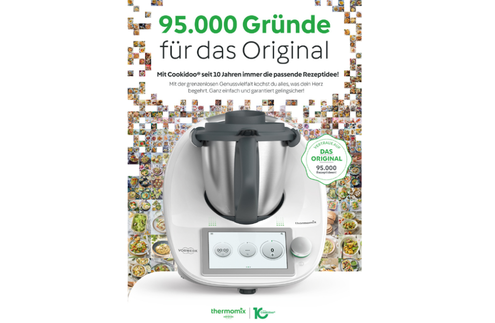 Thermomix Rezept-Streaming-Portal Cookidoo wird 10 Jahre!